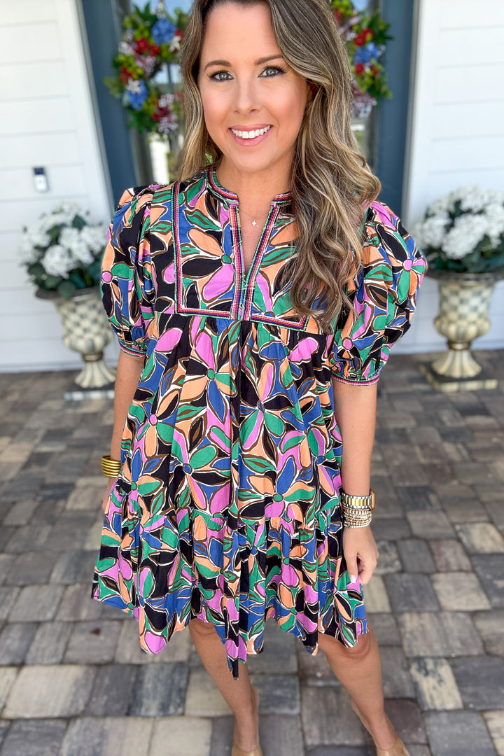 Pinch: Abstract Flutter Dress