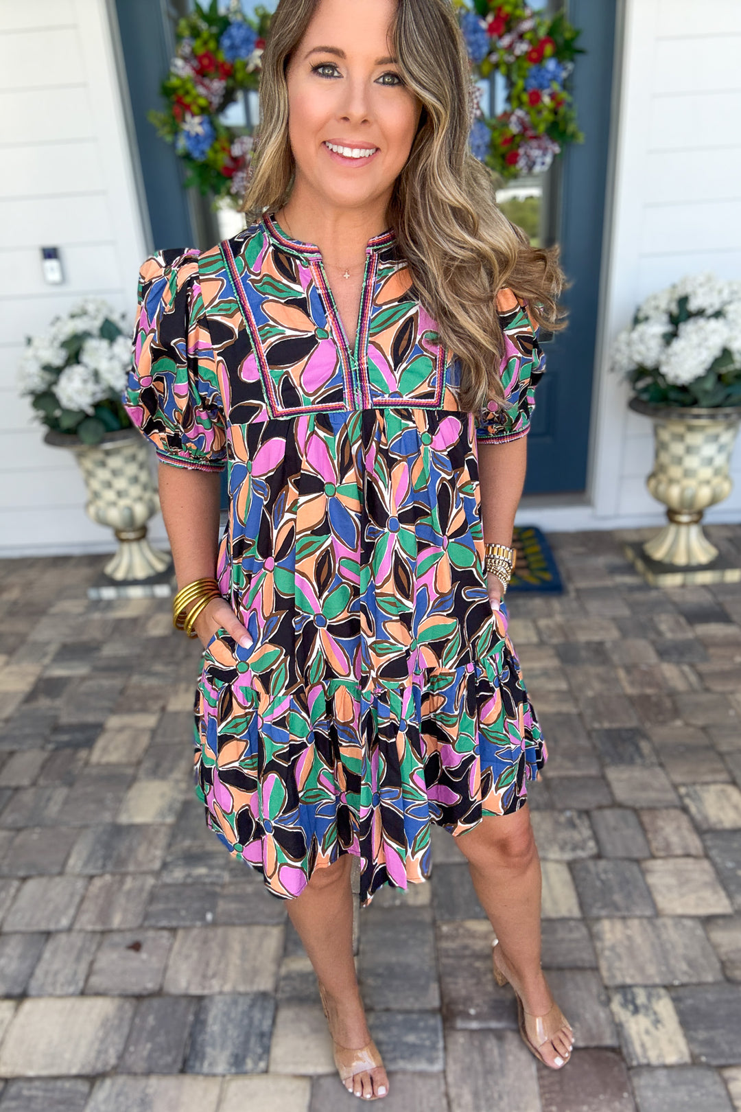 Pinch: Abstract Flutter Dress