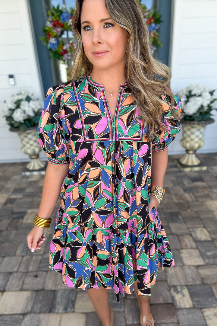 Pinch: Abstract Flutter Dress