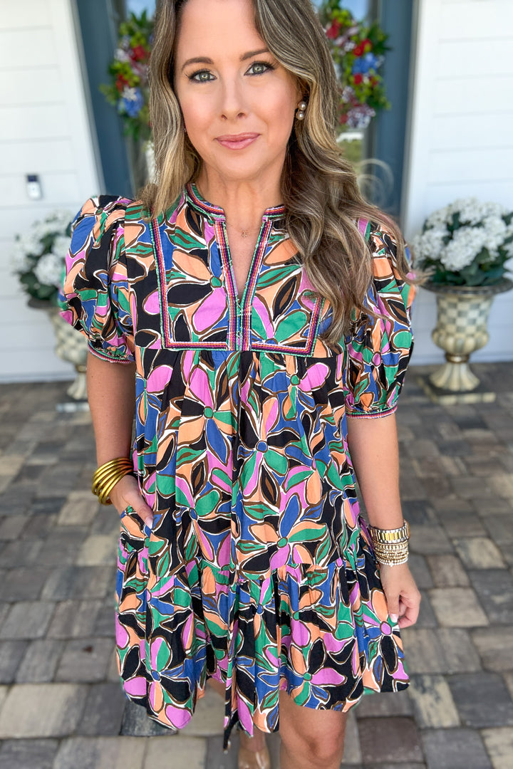 Pinch: Abstract Flutter Dress