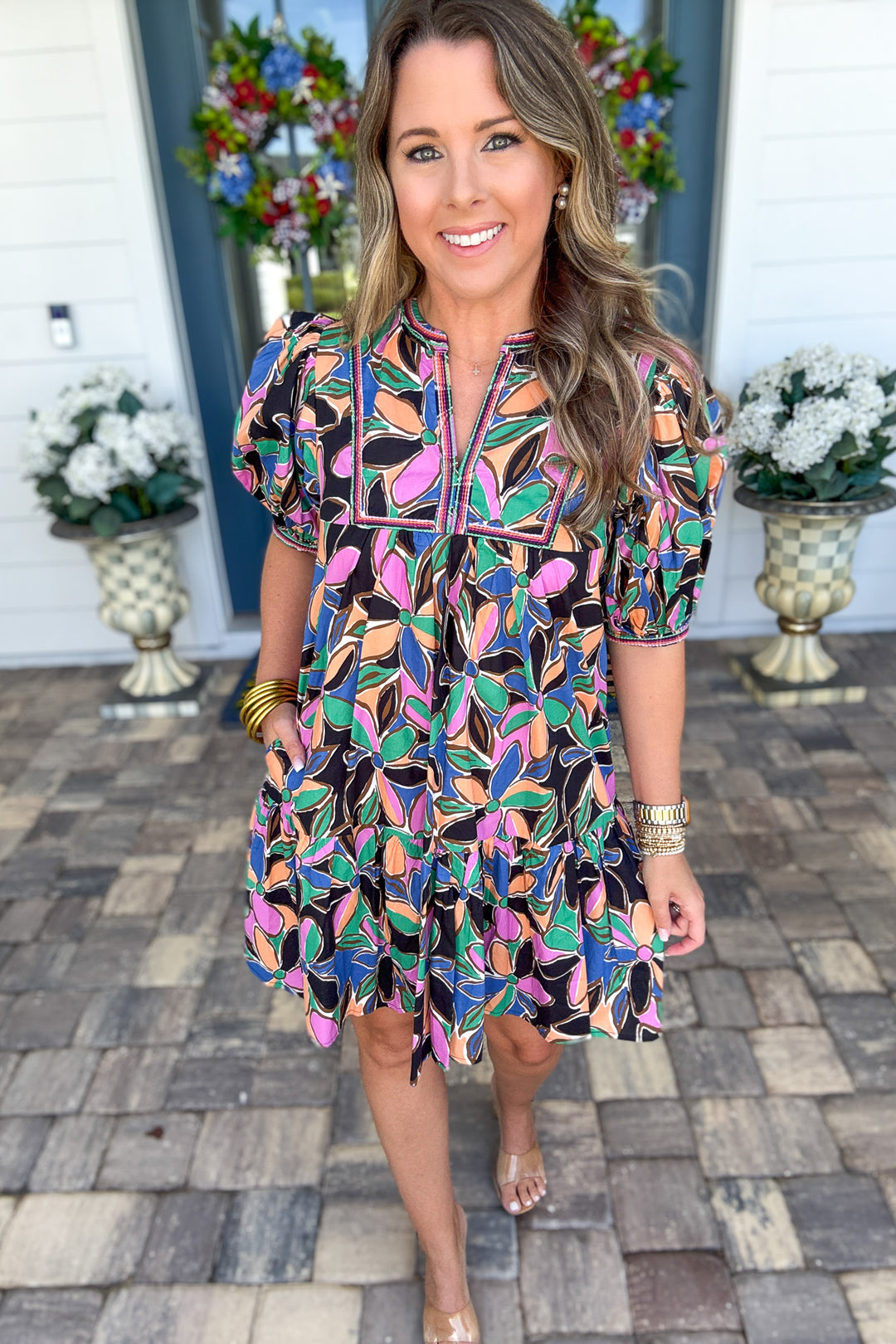Pinch: Abstract Flutter Dress