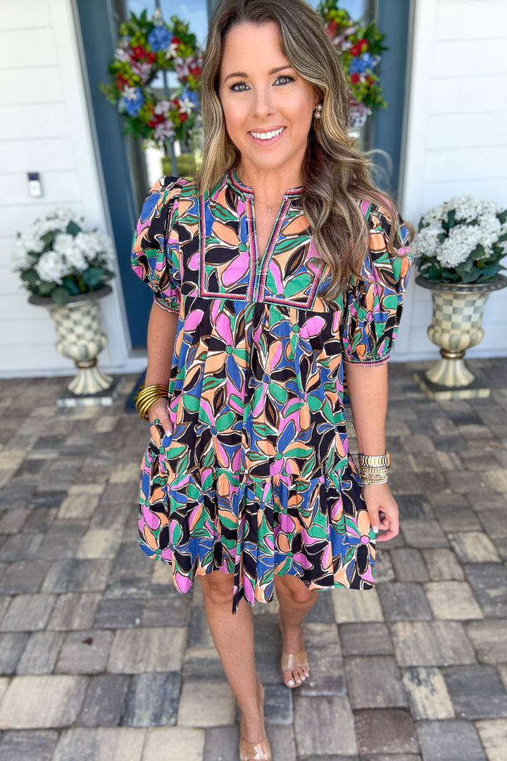 Pinch: Abstract Flutter Dress