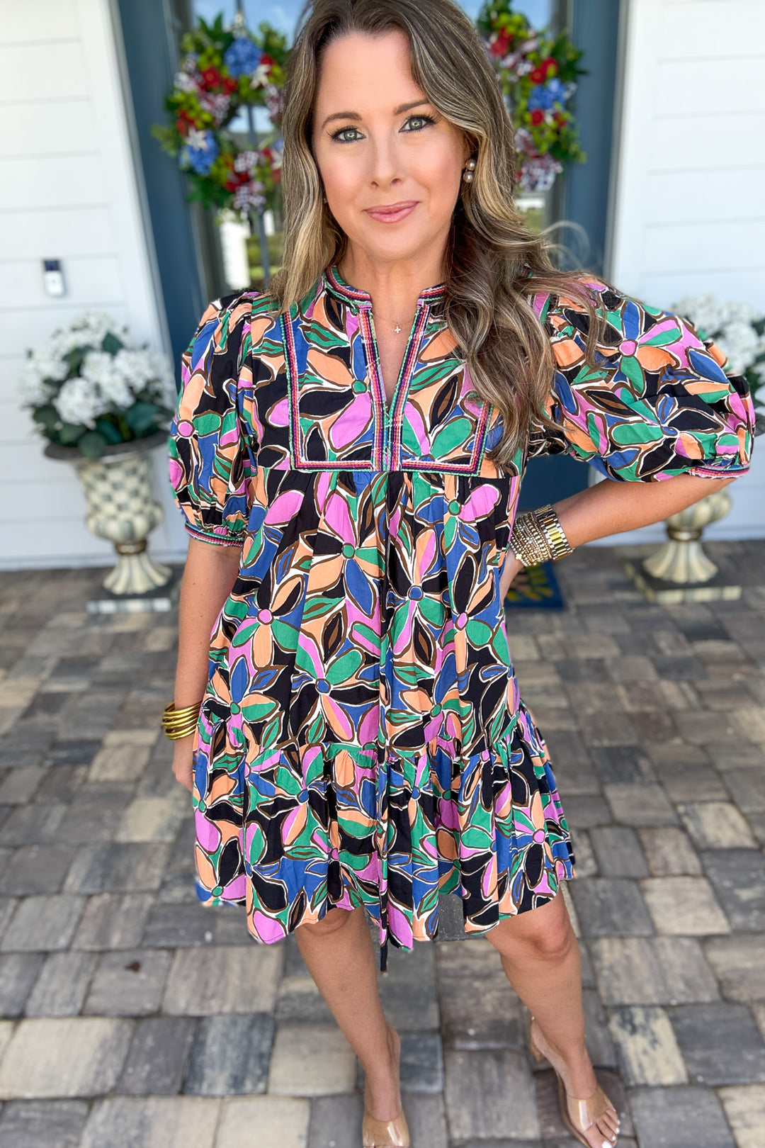 Pinch: Abstract Flutter Dress