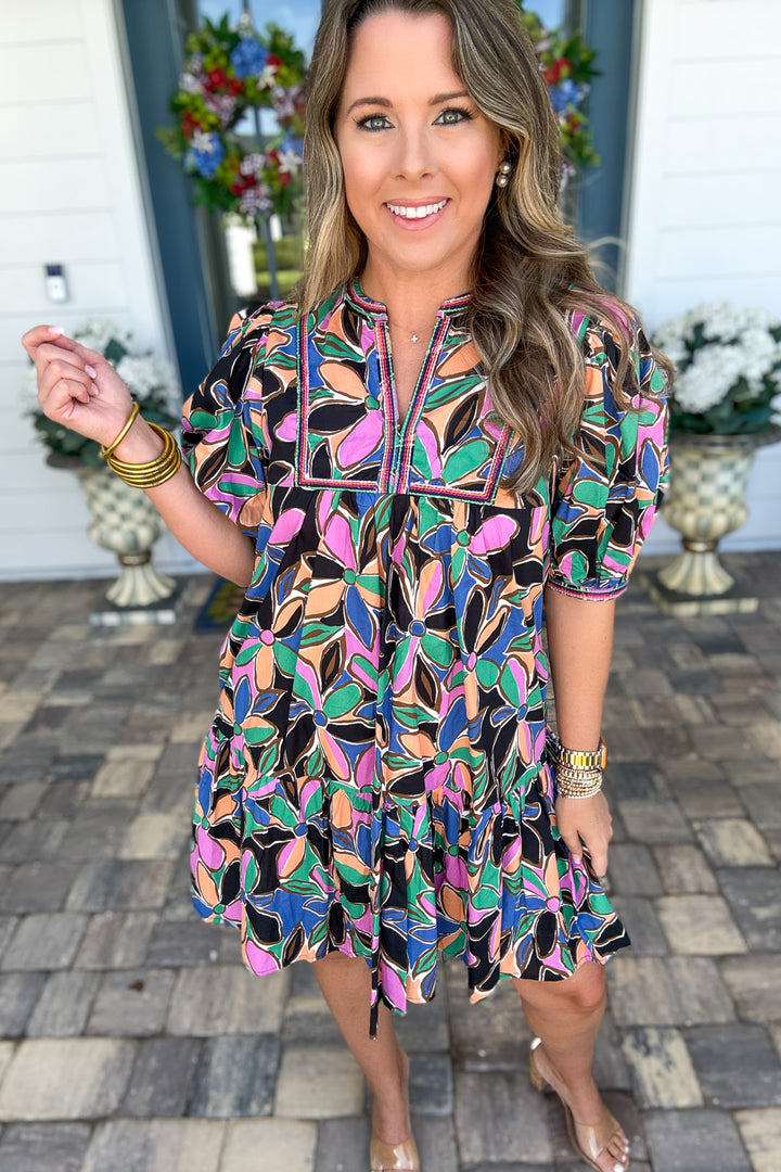 Pinch: Abstract Flutter Dress