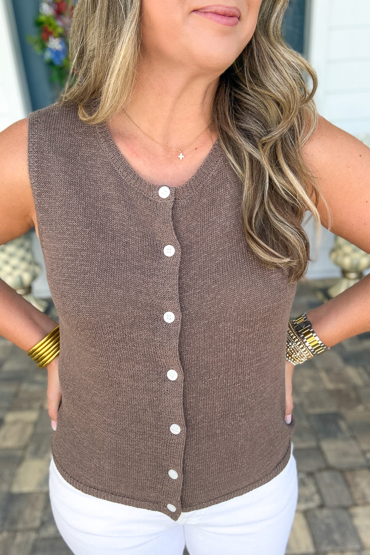 Z Supply: Syd Sweater Vest - Pebble Coast