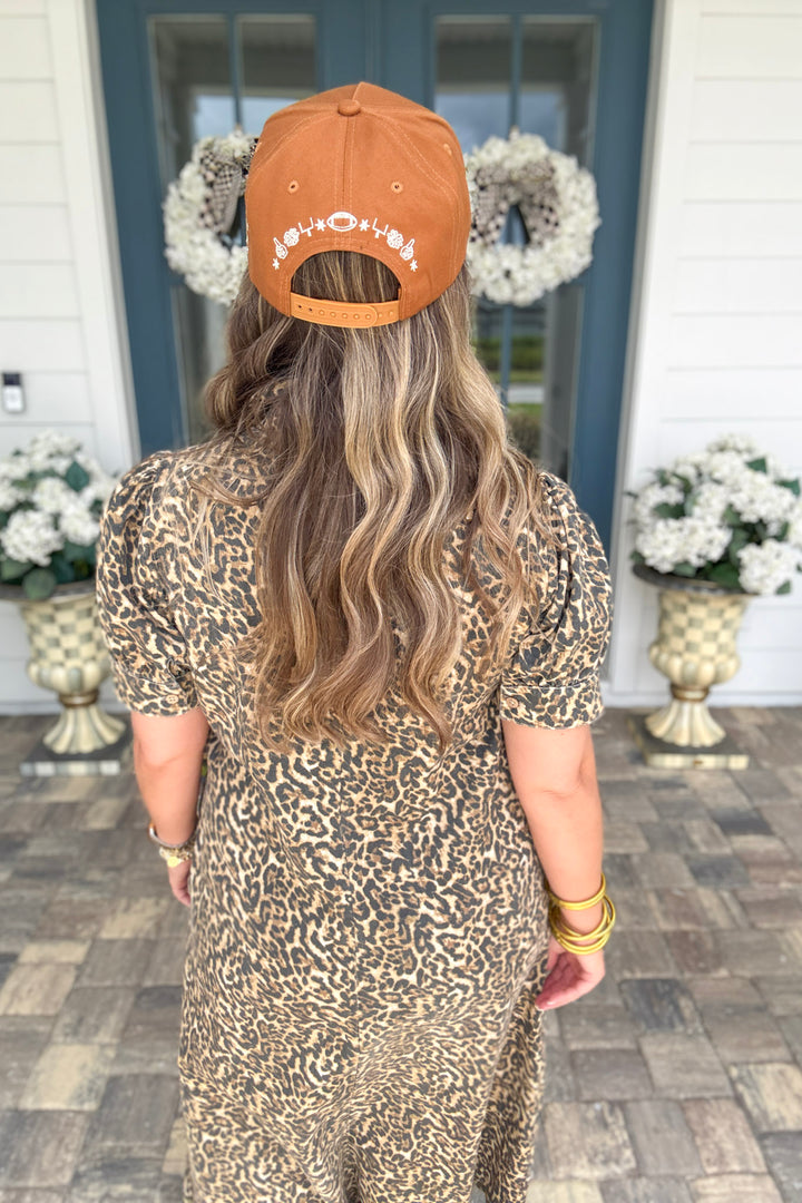 Golden Hour Leopard Midi Dress