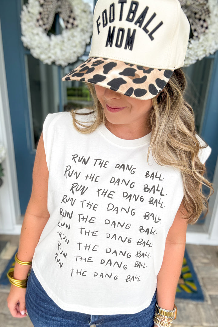 Football Mom Leopard Hat