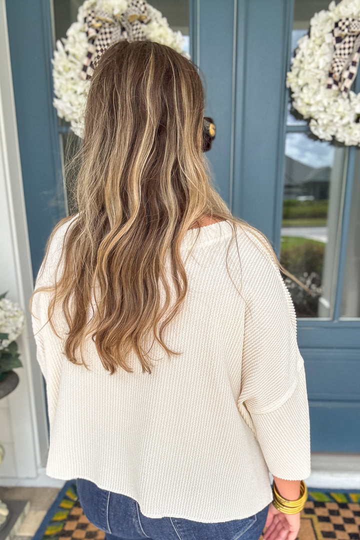 Simply Southern: Slouchy Ribbed Pocket Tee