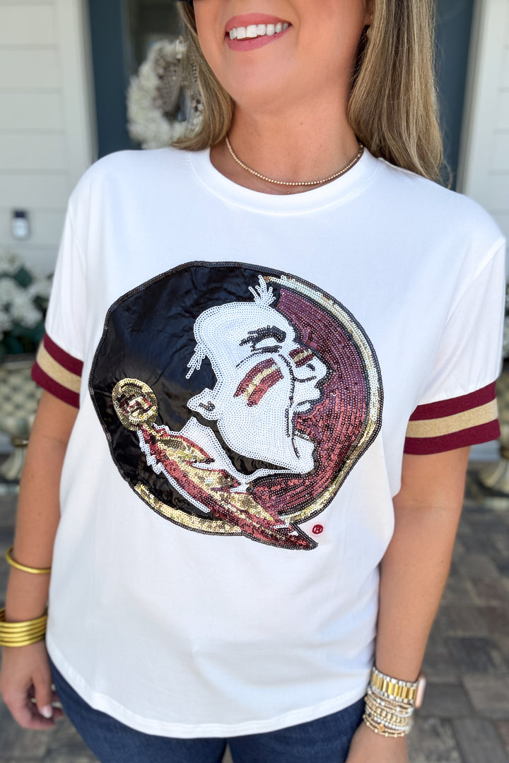 Brianna Cannon: Florida State Sparkle Logo T-Shirt