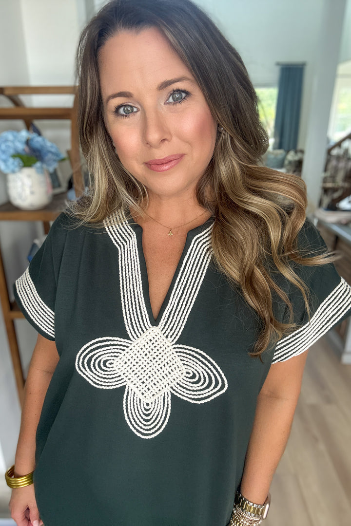 Charleston Dreaming Caftan - Hunter Green
