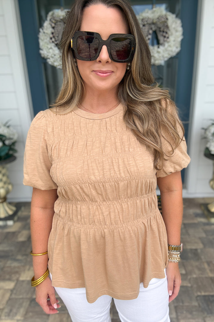Mary Square: Hope Top - Tan