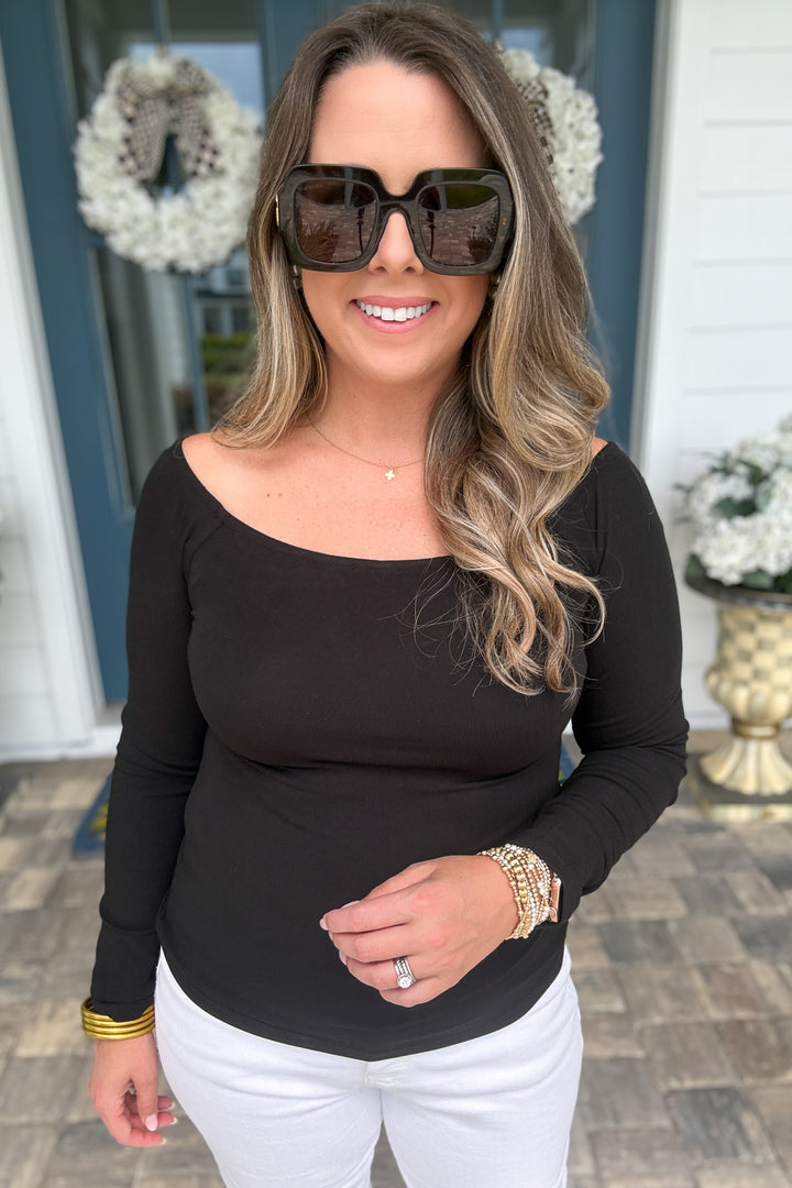 Z Supply: Sabrina Second Skin Top - Black