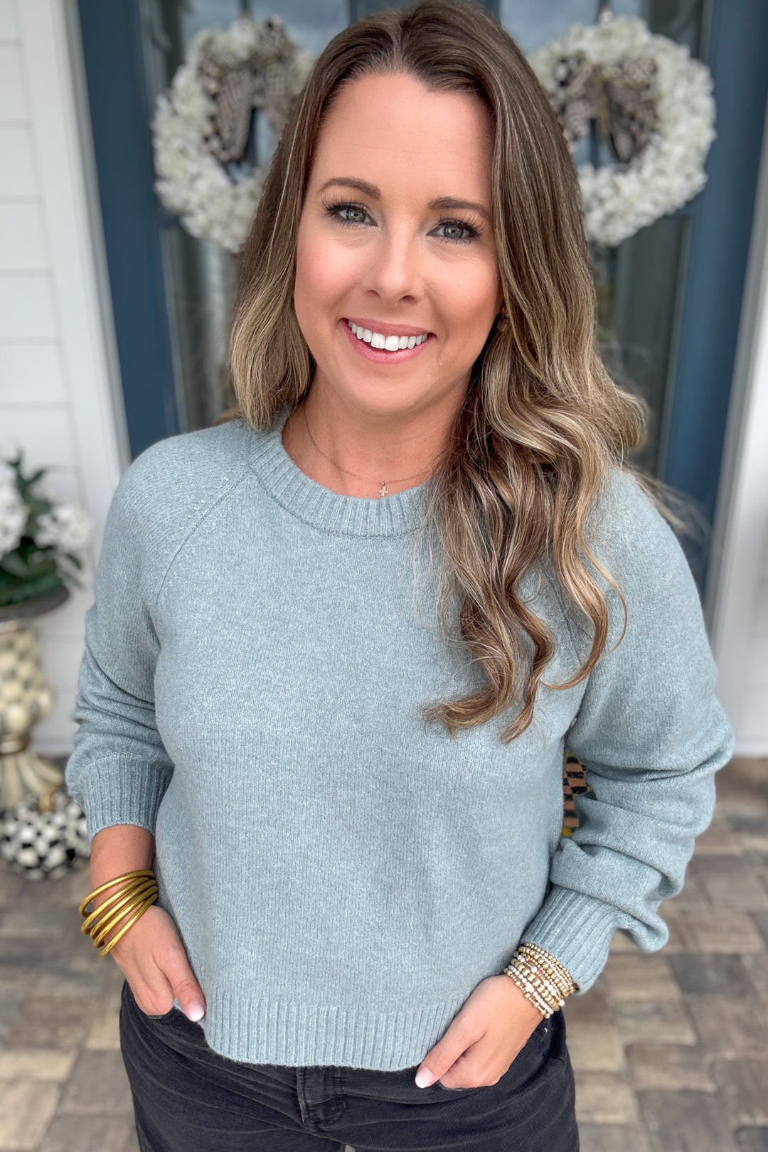 Z Supply: Coming Up Sweater - Soft Succulent