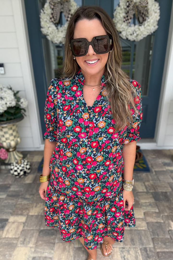 Mary Square: Daphne Painted Tapestry Dress