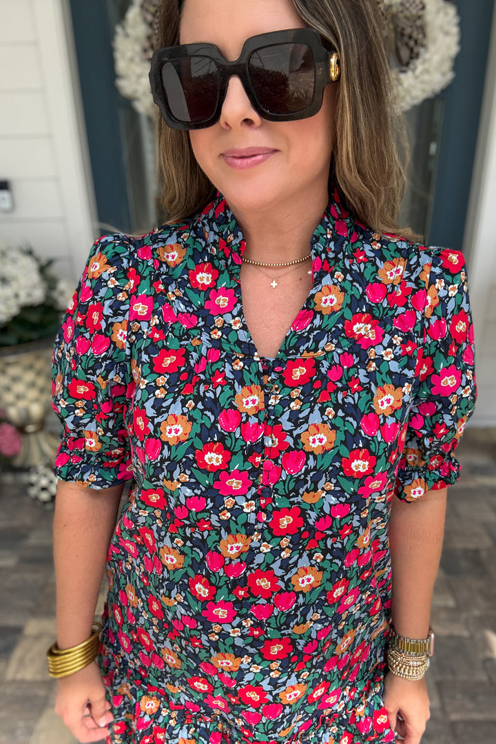 Mary Square: Daphne Painted Tapestry Dress