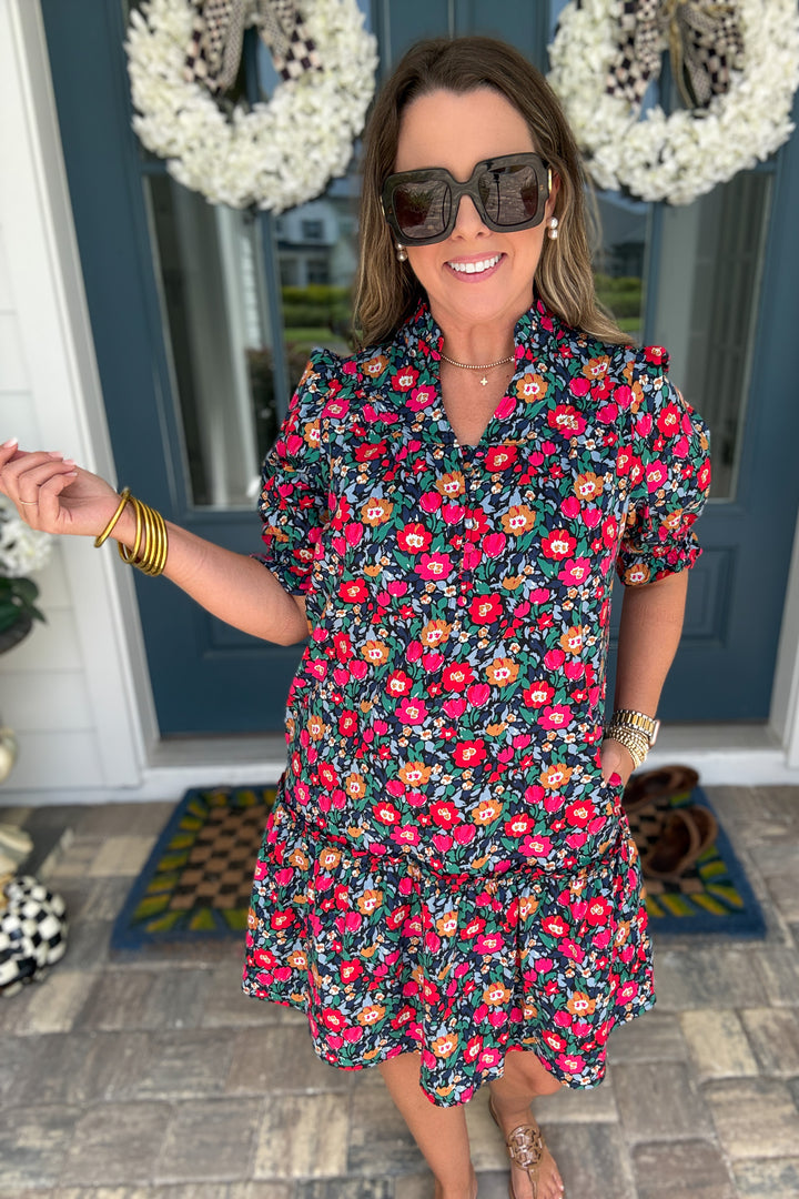Mary Square: Daphne Painted Tapestry Dress