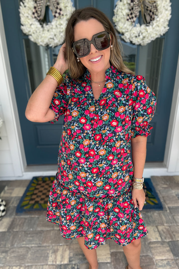 Mary Square: Daphne Painted Tapestry Dress