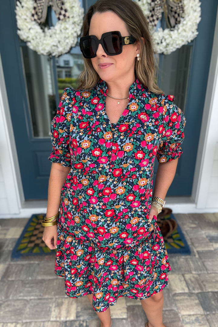 Mary Square: Daphne Painted Tapestry Dress