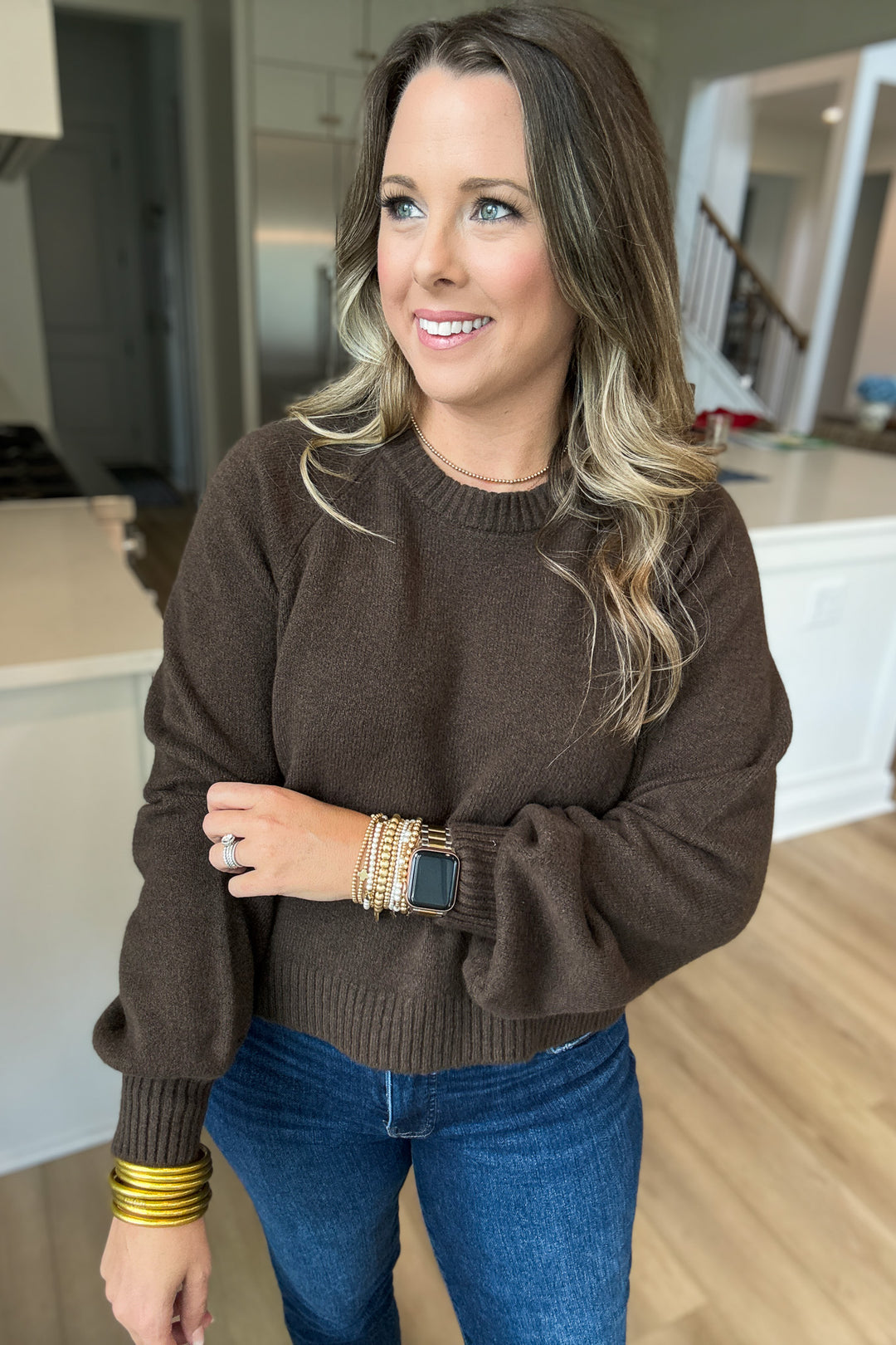 Z Supply: Coming Up Sweater- Dark Chocolate