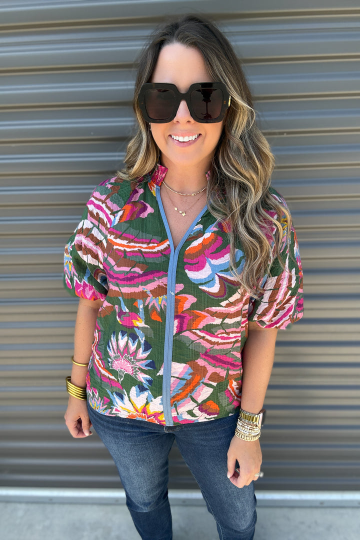 THML: Fall In Love Printed Blouse
