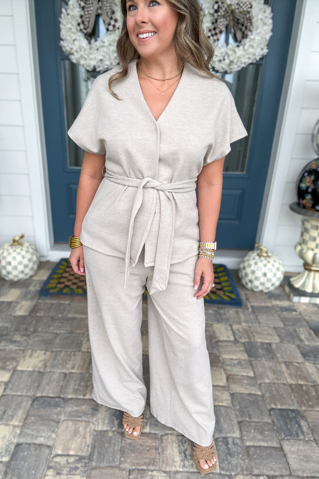 Effortless Elegance Pant - Beige