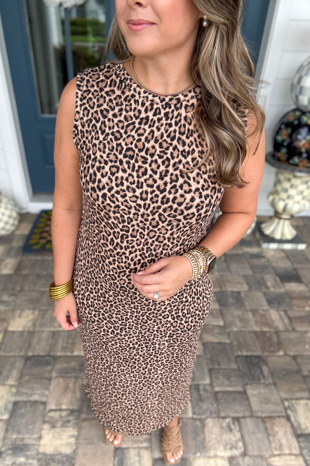 Leopard Is Back Midi Dress