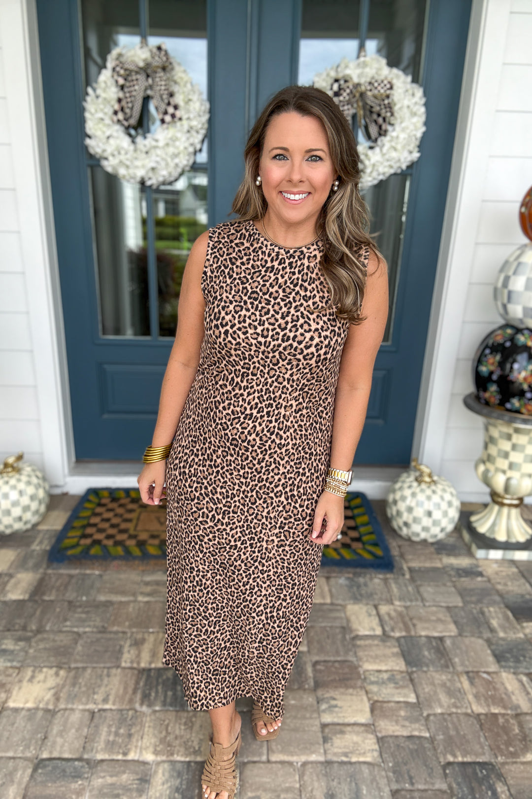 Leopard Is Back Midi Dress