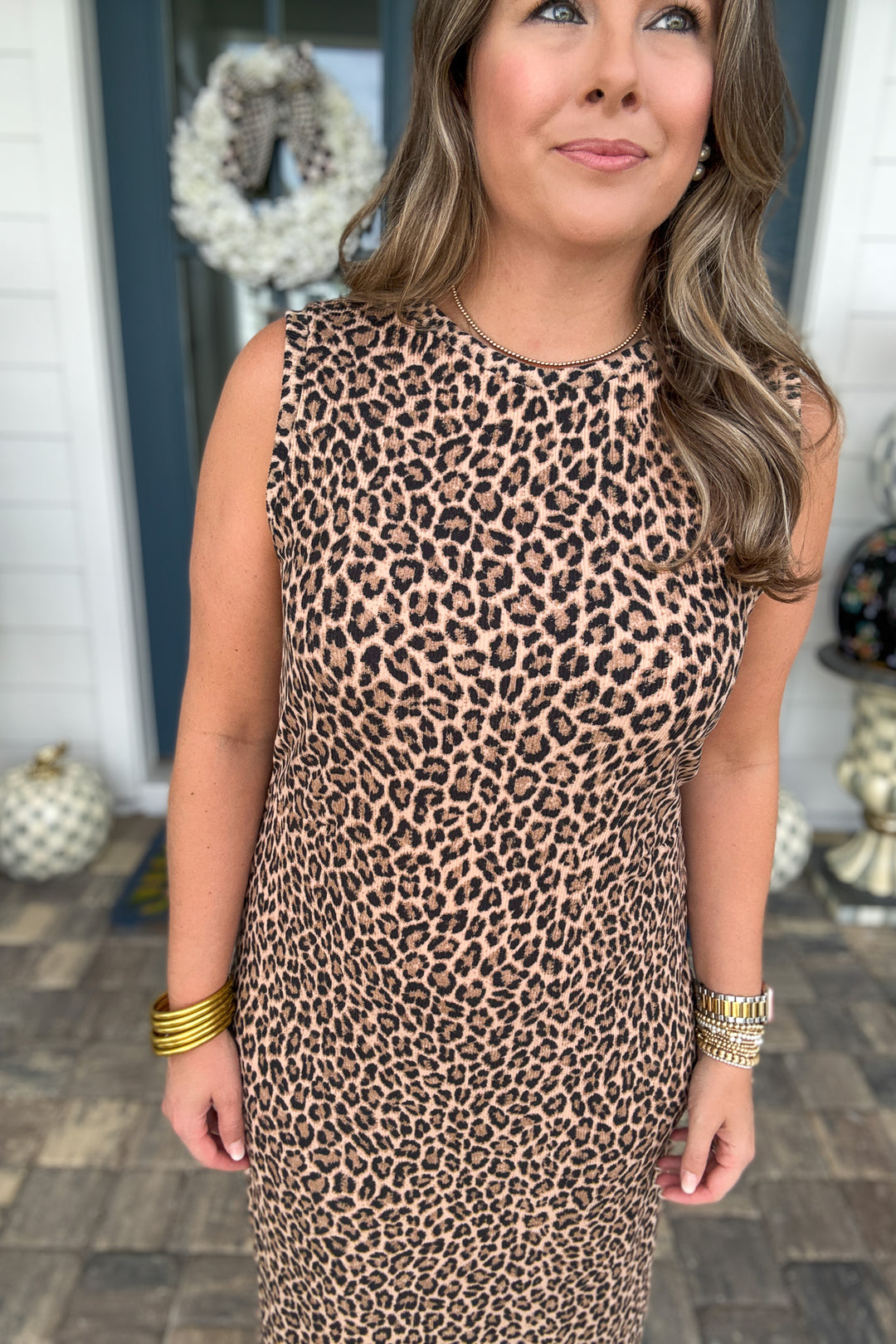Leopard Is Back Midi Dress
