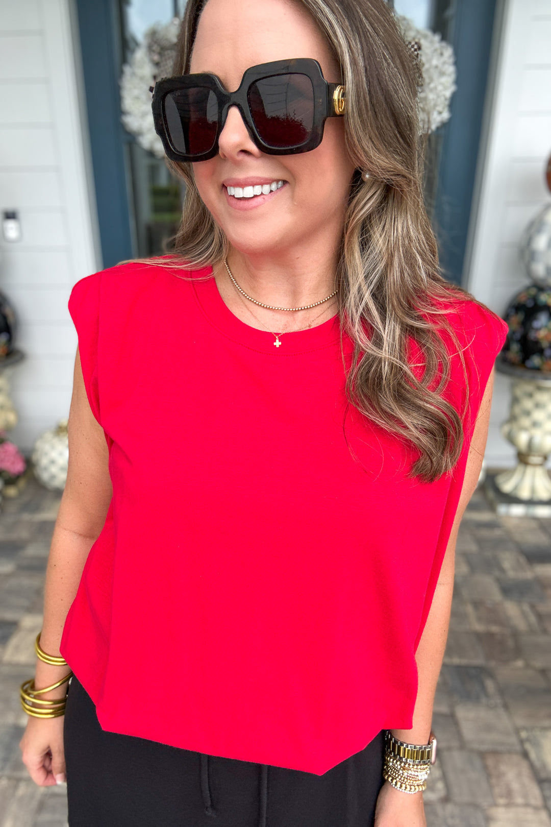 Bubble Saturday Tank - Red