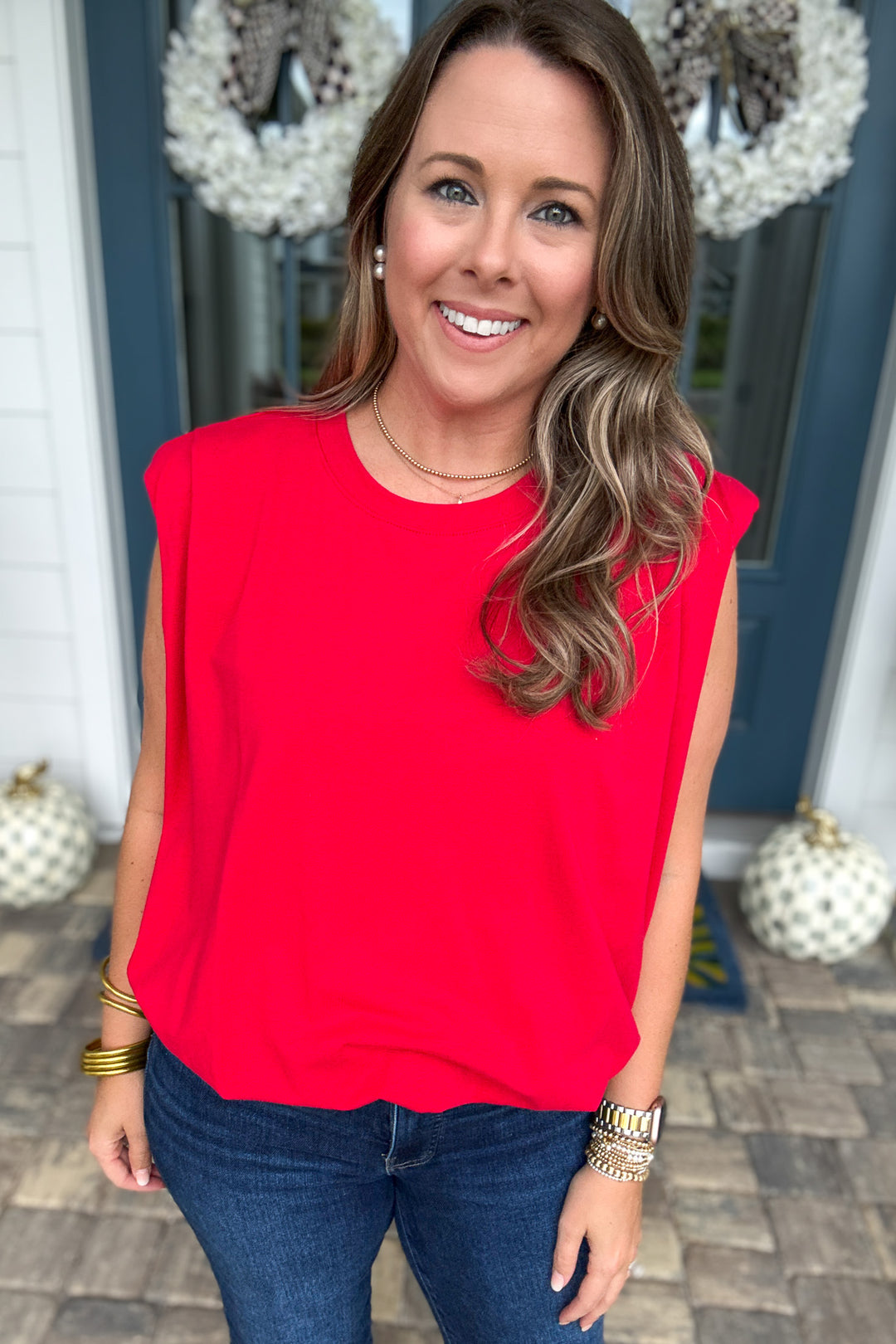 Bubble Saturday Tank - Red