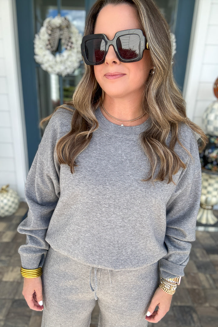Z Supply: Take It Easy Sweater - Classic Heather Grey