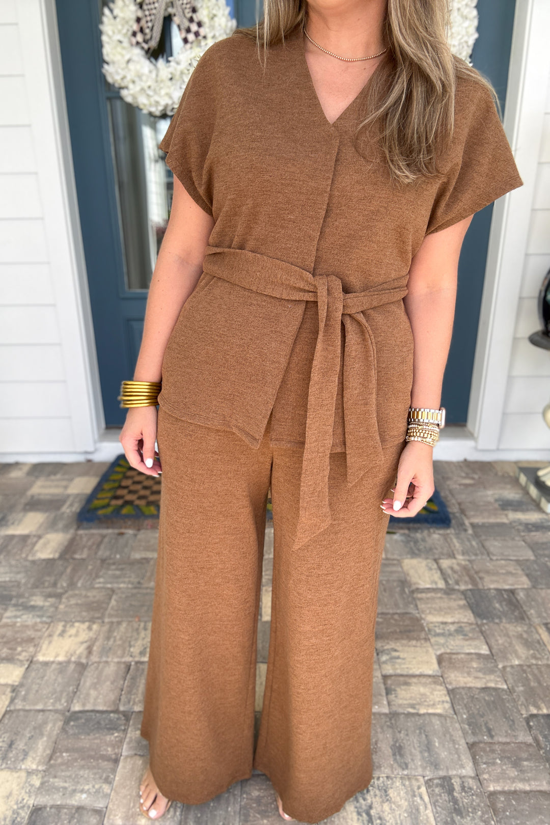 Effortless Elegance Pant - Mocha