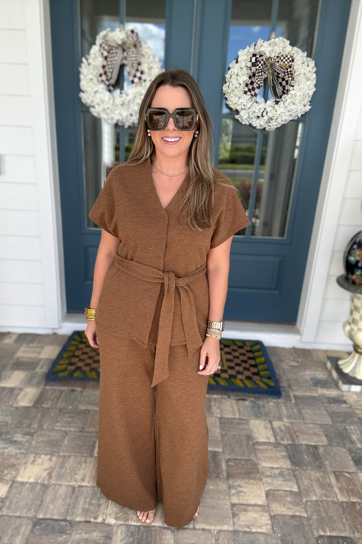 Effortless Elegance Pant - Mocha