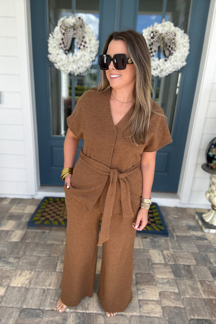 Effortless Elegance Pant - Mocha