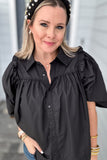 Ruffle Goes On Top - Black