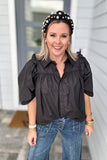 Ruffle Goes On Top - Black