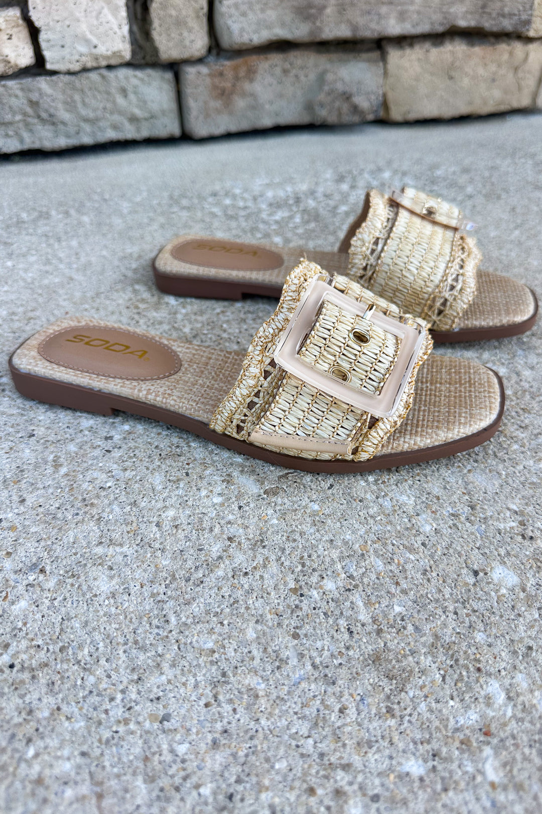Ruffle Raftan Sandal