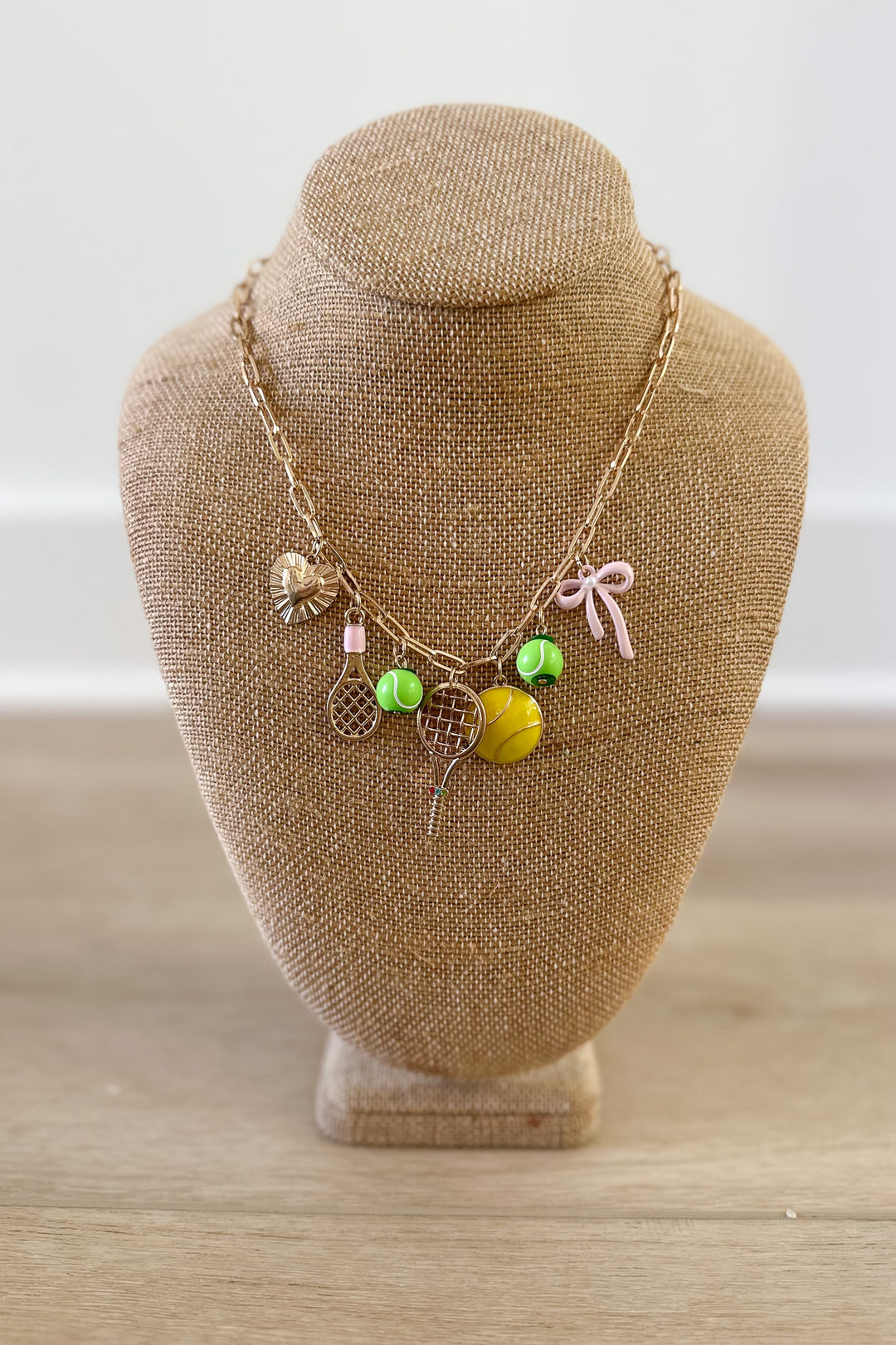 Tennis Multi Charm Necklace