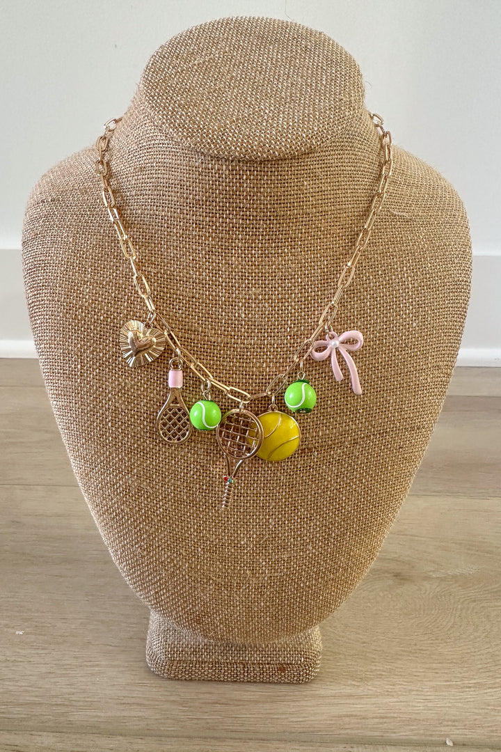 Tennis Multi Charm Necklace