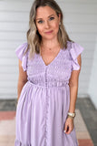 Lavender maxi dress from entro