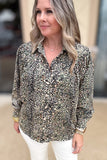 Falling Into Leopard Blouse