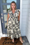 Wild Adventures Midi Dress - Natural