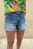 KUT: JANE HIGH RISE SHORT DISTRESSED - INCORPORATED