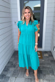 All In Time Midi Dress - Jade