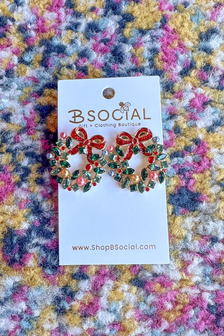 Sparkle Wreath Stud Earring