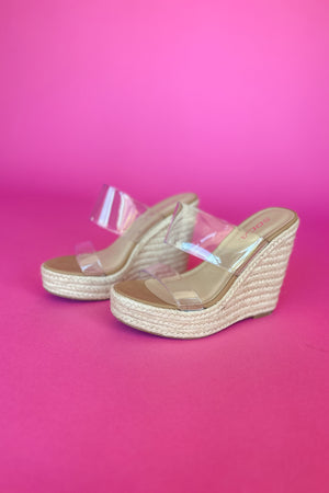 Clear Strap Wedges
