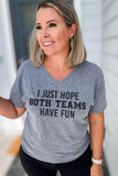 Both Teams Have Fun V-Neck T-Shirt