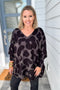 Mud Pie: SCOTTIE PRINTED SWEATER - Black
