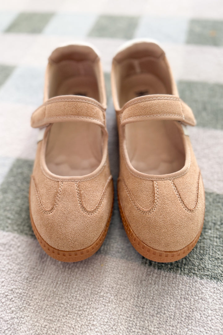 Corky's: CALM DOWN - Camel Faux Suede