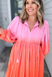 Ombre Forever Maxi Dress - Pink + Orange